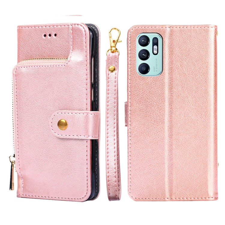Zipper Bag PU + TPU Horizontal Flip Leather Phone Case, For OPPO Reno5 A, For OPPO Reno6 4G, For OPPO Reno8 5G, For OPPO Reno8 Pro 5G, For OPPO Reno8 Pro+ 5G, For OPPO Realme GT Master/Q3 Pro Carnival