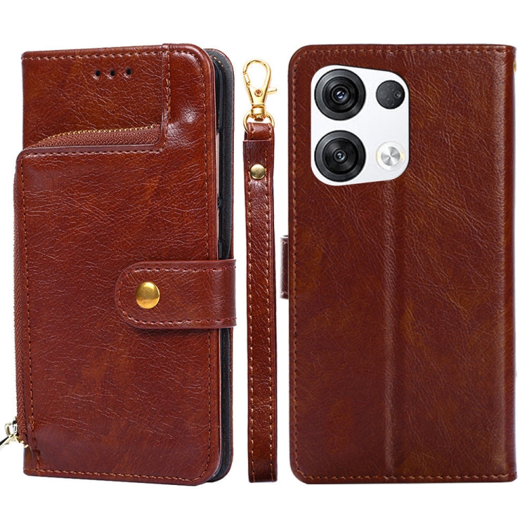 Zipper Bag PU + TPU Horizontal Flip Leather Phone Case, For OPPO Reno5 A, For OPPO Reno6 4G, For OPPO Reno8 5G, For OPPO Reno8 Pro 5G, For OPPO Reno8 Pro+ 5G, For OPPO Realme GT Master/Q3 Pro Carnival