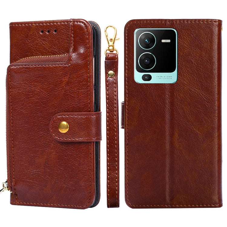 Zipper Bag PU + TPU Horizontal Flip Leather Phone Case, For vivo S10/S10 Pro, For vivo S15 5G, For vivo S15 Pro 5G, For vivo S15e 5G/T1 Snapdragon 778G, For vivo X60 Pro Global Version/X60 Curved Screen, For vivo X70