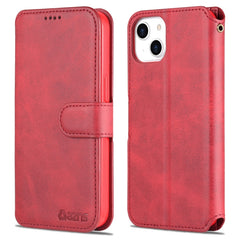 AZNS Calf Texture Flip Leather Phone Case, For iPhone 14, For iPhone 14 Plus, For iPhone 14 Pro, For iPhone 14 Pro Max