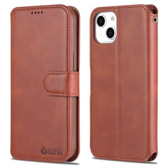 AZNS Calf Texture Flip Leather Phone Case, For iPhone 14, For iPhone 14 Plus, For iPhone 14 Pro, For iPhone 14 Pro Max