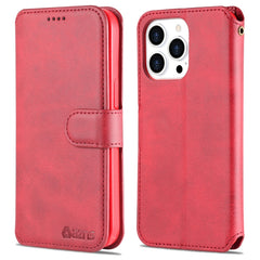 AZNS Calf Texture Flip Leather Phone Case, For iPhone 14, For iPhone 14 Plus, For iPhone 14 Pro, For iPhone 14 Pro Max