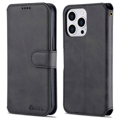 AZNS Calf Texture Flip Leather Phone Case, For iPhone 14, For iPhone 14 Plus, For iPhone 14 Pro, For iPhone 14 Pro Max