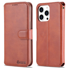 AZNS Calf Texture Flip Leather Phone Case, For iPhone 14, For iPhone 14 Plus, For iPhone 14 Pro, For iPhone 14 Pro Max