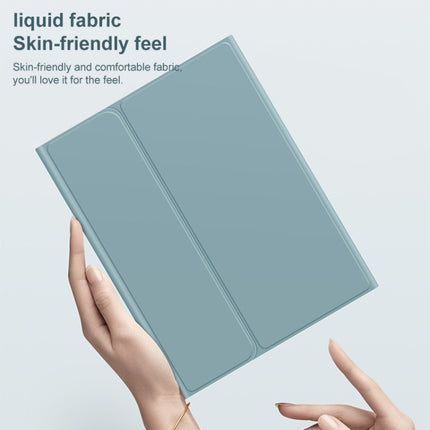 Round Cap Bluetooth Keyboard Leather Case with Pen Slot & Touchpad