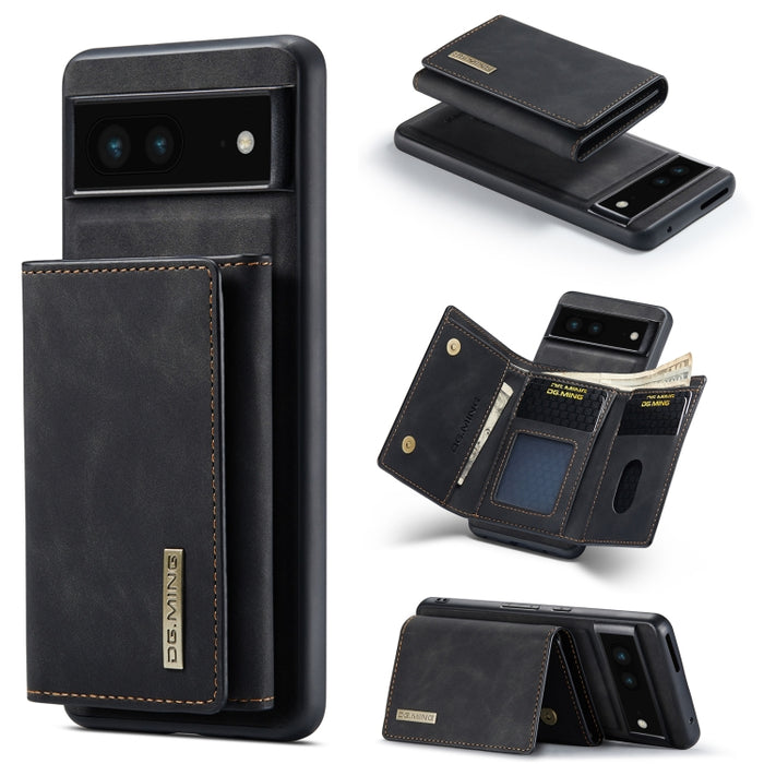 DG.MING M1 Series 3-Fold Multi Card Wallet + Magnetic Phone Case, For Google Pixel 7 5G, For Google Pixel 6A
