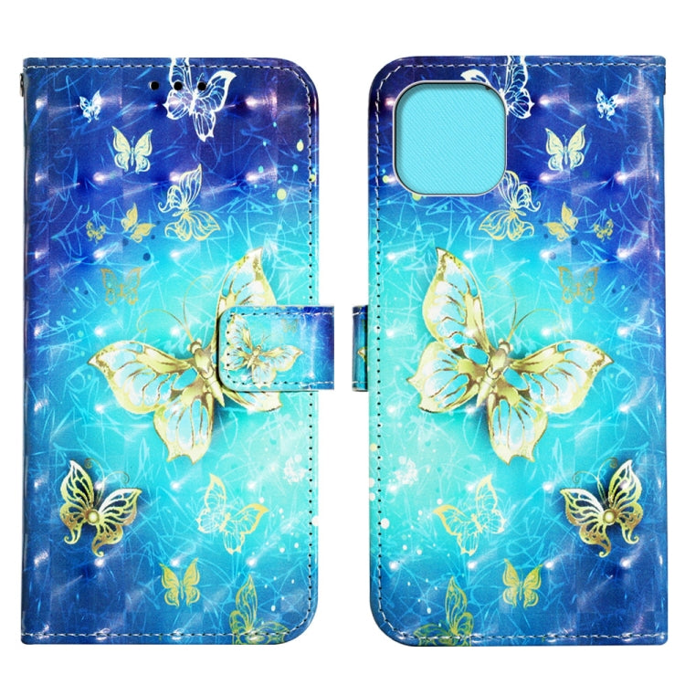 3D Painting Horizontal Flip Leather Phone Case