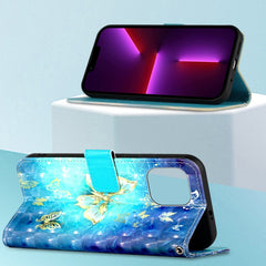 3D Painting Horizontal Flip Leather Phone Case