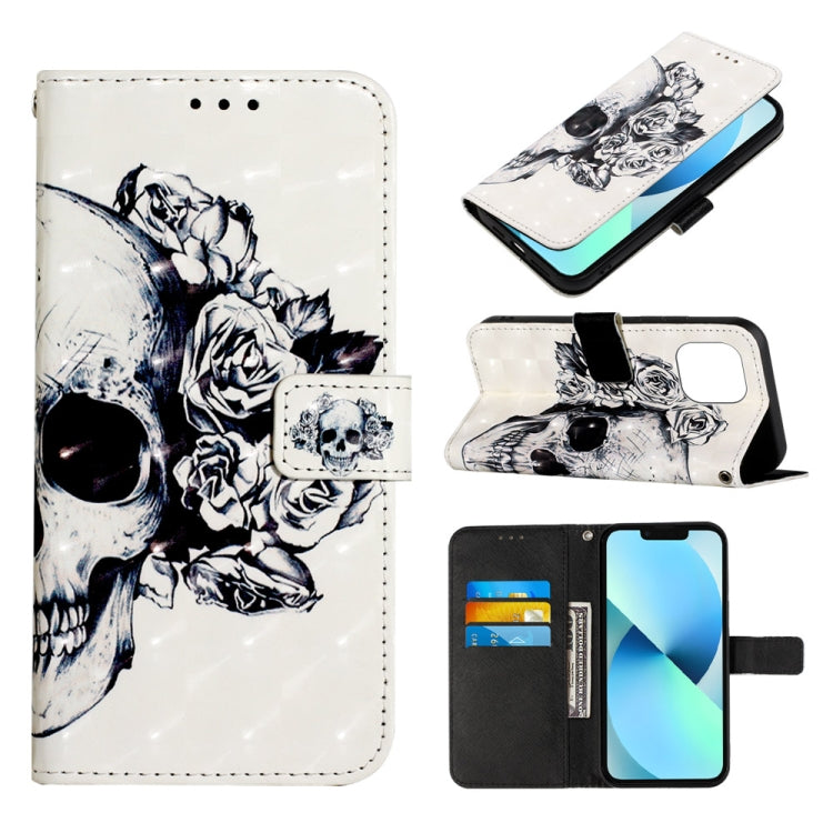 3D Painting Horizontal Flip Leather Phone Case