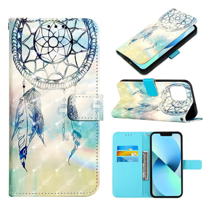 3D Painting Horizontal Flip Leather Phone Case, For iPhone 14, For iPhone 14 Plus, For iPhone 14 Pro