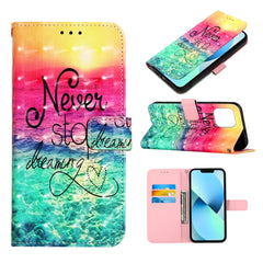 3D Painting Horizontal Flip Leather Phone Case, For iPhone 14, For iPhone 14 Plus, For iPhone 14 Pro, For iPhone 14 Pro Max