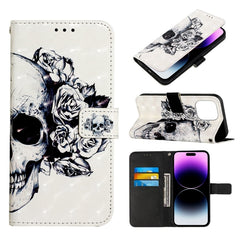 3D Painting Horizontal Flip Leather Phone Case, For iPhone 14, For iPhone 14 Plus, For iPhone 14 Pro, For iPhone 14 Pro Max