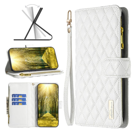Diamond Lattice Zipper Wallet Leather Flip Phone Case, For vivo Y11 / Y15 / Y12 / Y17, For vivo Y15s, For vivo Y20, For vivo Y21 / Y17 / Y21s