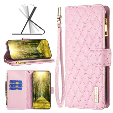 Diamond Lattice Zipper Wallet Leather Flip Phone Case, For vivo Y11 / Y15 / Y12 / Y17, For vivo Y15s, For vivo Y20, For vivo Y21 / Y17 / Y21s