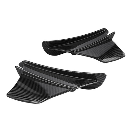 Motorcycle Winglet Aerodynamic Wing Kit Spoiler, Glossy Carbon, Matte Carbon, Forged Texture