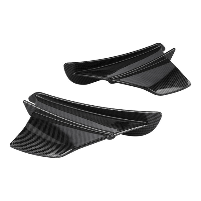 Motorcycle Winglet Aerodynamic Wing Kit Spoiler, Glossy Carbon, Matte Carbon, Forged Texture