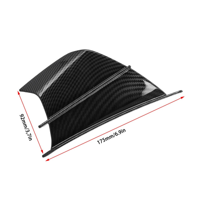 Motorcycle Winglet Aerodynamic Wing Kit Spoiler, Glossy Carbon, Matte Carbon, Forged Texture