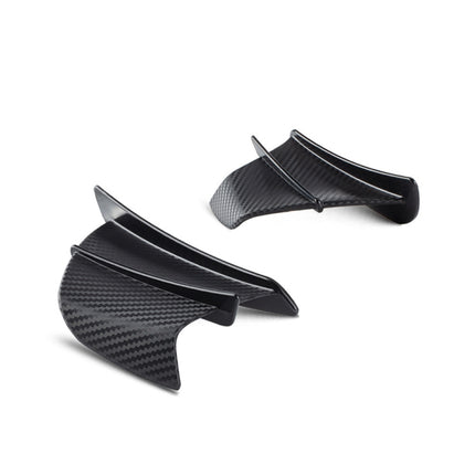 Motorcycle Winglet Aerodynamic Wing Kit Spoiler, Glossy Carbon, Matte Carbon, Forged Texture
