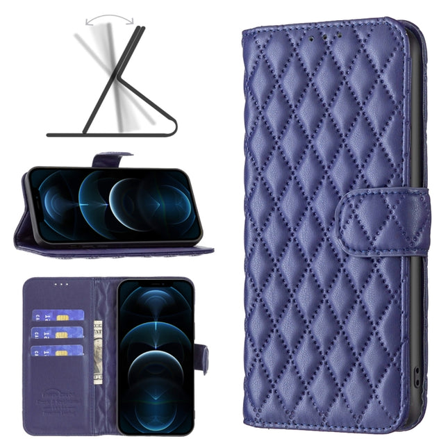 Diamond Lattice Wallet Leather Flip Phone Case, For iPhone 13, For iPhone 13 Pro, For iPhone 13 Pro Max, For iPhone 12 Pro Max