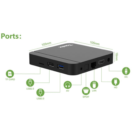 Decodificador de TV inteligente Tanix W2 Amlogic S905 de cuatro núcleos, 2G+16G, 2G+16G con doble Wifi/BT, 4G+32G con doble Wifi/BT, 4G+64G con doble Wifi/BT