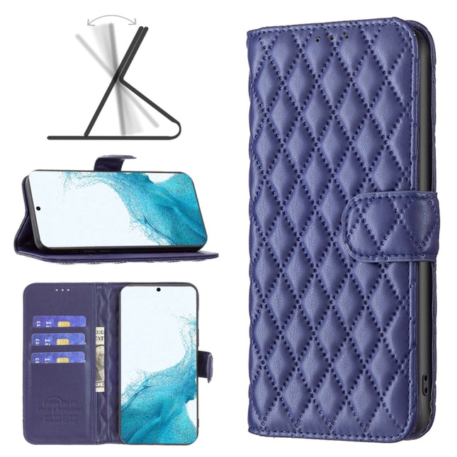 Diamond Lattice Wallet Leather Flip Phone Case, For Samsung Galaxy S22 5G, For Samsung Galaxy S22 Ultra 5G, For Samsung Galaxy S22 Plus 5G, For Samsung Galaxy S21 5G