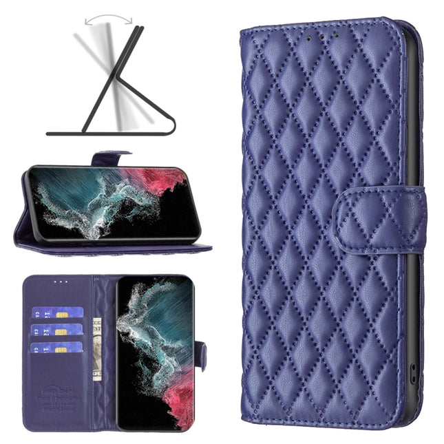 Diamond Lattice Wallet Leather Flip Phone Case, For Samsung Galaxy S22 5G, For Samsung Galaxy S22 Ultra 5G, For Samsung Galaxy S22 Plus 5G, For Samsung Galaxy S21 5G