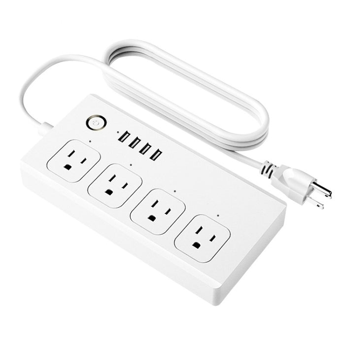 SM-SO301-U Regleta inteligente de 2500 W con 4 puertos y 4 USB, enchufe estadounidense, ZigBee 10 A, WiFi 10 A