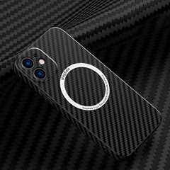 Carbon Fiber Texture MagSafe Magnetic Phone Case, For iPhone 11, For iPhone 11 Pro, For iPhone 11 Pro Max, For iPhone 12