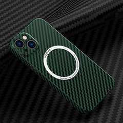 Carbon Fiber Texture MagSafe Magnetic Phone Case, For iPhone 12 Pro, For iPhone 12 Pro Max, For iPhone 13, For iPhone 13 Pro