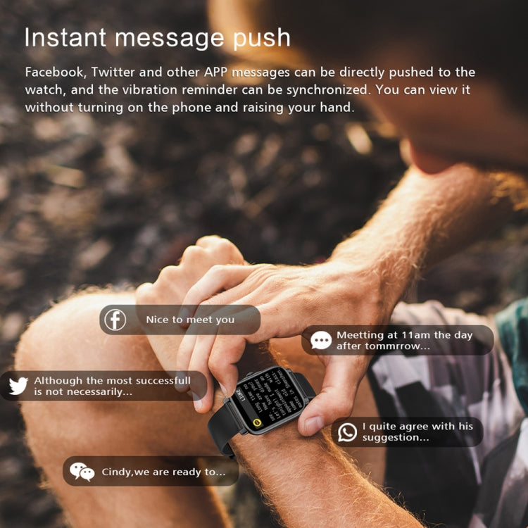GT30 1.69 inch TFT Screen Smart Watch, Steel Bnad IP67 Waterproof Support Bluetooth Call / Multiple Sports Modes