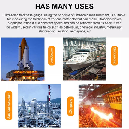 BENETECH GM100+ Ultrasonic Thickness Gauge, Battery Not Included