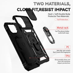 Sliding Camshield Holder Phone Case, For iPhone 14 Pro Max