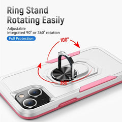 Ring Kickstand Heavy Duty Shockproof Phone Case, For iPhone 14, For iPhone 14 Plus, For iPhone 14 Pro, For iPhone 14 Pro Max