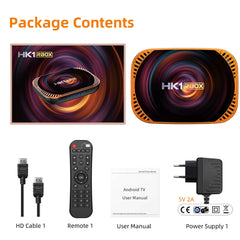 MECOOL HK1RBOX X4 4K TV Box, Android 11 Amlogic S905X4 CPU with RC, 4GB+32GB, 4GB+64GB, 4GB+128GB