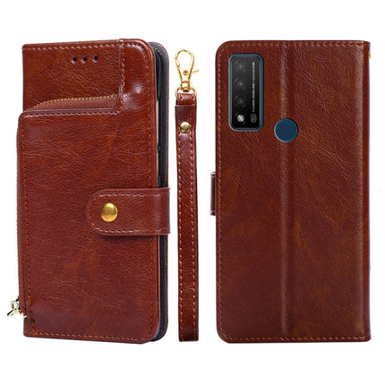Zipper Bag Leather Phone Case, For TCL 20 R 5G/TCL Bremen/TCL 20 AX 5G, For TCL 30T/T603DL, For TCL 30Z T602DL, For TCL 303, For Fujitsu ARROWS WE/F-51B, For Fujitsu Arrows Be4 Plus/F-41B