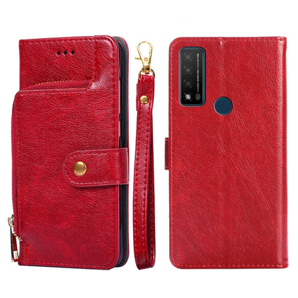 Zipper Bag Leather Phone Case, For TCL 20 R 5G/TCL Bremen/TCL 20 AX 5G, For TCL 30T/T603DL, For TCL 30Z T602DL, For TCL 303, For Fujitsu ARROWS WE/F-51B, For Fujitsu Arrows Be4 Plus/F-41B