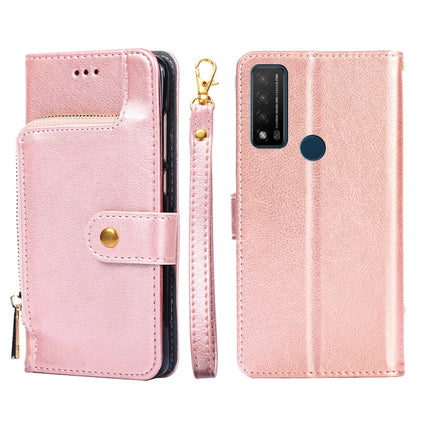 Zipper Bag Leather Phone Case, For TCL 20 R 5G/TCL Bremen/TCL 20 AX 5G, For TCL 30T/T603DL, For TCL 30Z T602DL, For TCL 303, For Fujitsu ARROWS WE/F-51B, For Fujitsu Arrows Be4 Plus/F-41B