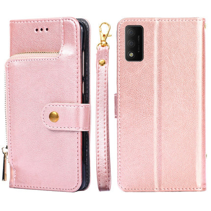 Zipper Bag Leather Phone Case, For TCL 20 R 5G/TCL Bremen/TCL 20 AX 5G, For TCL 30T/T603DL, For TCL 30Z T602DL, For TCL 303, For Fujitsu ARROWS WE/F-51B, For Fujitsu Arrows Be4 Plus/F-41B