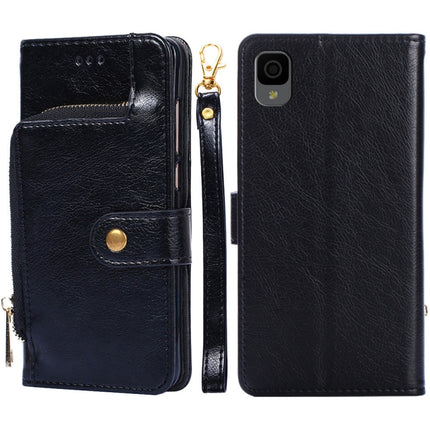 Zipper Bag Leather Phone Case, For TCL 20 R 5G/TCL Bremen/TCL 20 AX 5G, For TCL 30T/T603DL, For TCL 30Z T602DL, For TCL 303, For Fujitsu ARROWS WE/F-51B, For Fujitsu Arrows Be4 Plus/F-41B