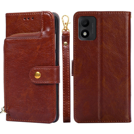 Zipper Bag Leather Phone Case, For TCL 20 R 5G/TCL Bremen/TCL 20 AX 5G, For TCL 30T/T603DL, For TCL 30Z T602DL, For TCL 303, For Fujitsu ARROWS WE/F-51B, For Fujitsu Arrows Be4 Plus/F-41B
