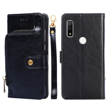 Zipper Bag Leather Phone Case, For TCL 20 R 5G/TCL Bremen/TCL 20 AX 5G, For TCL 30T/T603DL, For TCL 30Z T602DL, For TCL 303, For Fujitsu ARROWS WE/F-51B, For Fujitsu Arrows Be4 Plus/F-41B