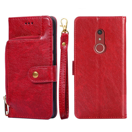 Zipper Bag Leather Phone Case, For TCL 20 R 5G/TCL Bremen/TCL 20 AX 5G, For TCL 30T/T603DL, For TCL 30Z T602DL, For TCL 303, For Fujitsu ARROWS WE/F-51B, For Fujitsu Arrows Be4 Plus/F-41B