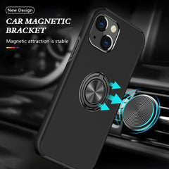 Magnetic Ring Kickstand Shockproof Phone Case, For iPhone 14, For iPhone 14 Plus, For iPhone 14 Pro, For iPhone 14 Pro Max