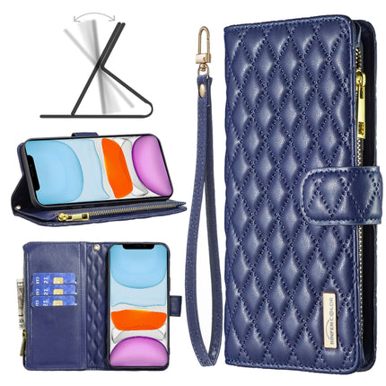 Diamond Lattice Zipper Wallet Leather Flip Phone Case, For iPhone 12 mini, For iPhone 12 / 12 Pro, For iPhone 12 Pro Max, For iPhone 11