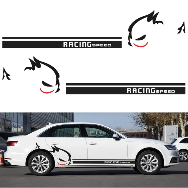 2 PCS/Set D-49 Evil Rabbit Pattern Car Modified Decorative Sticker, Evil Rabbit Pattern