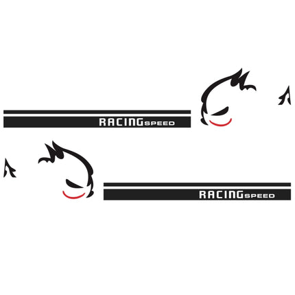2 PCS/Set D-49 Evil Rabbit Pattern Car Modified Decorative Sticker, Evil Rabbit Pattern
