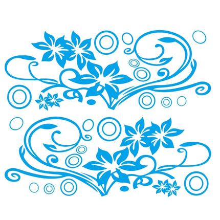 2 PCS/Set D-75 Flower Vine Pattern Car Modified Decorative Sticker, D-75