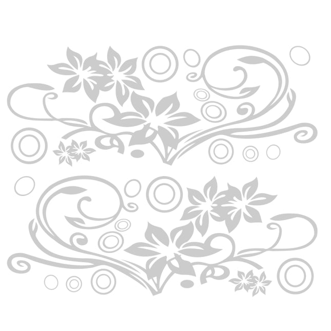 2 PCS/Set D-75 Flower Vine Pattern Car Modified Decorative Sticker, D-75