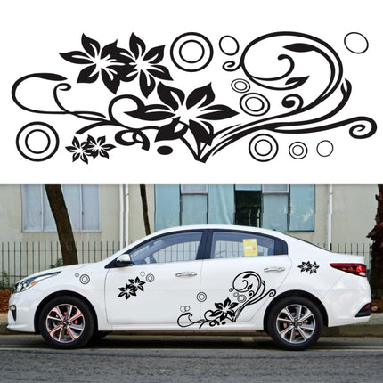 2 PCS/Set D-75 Flower Vine Pattern Car Modified Decorative Sticker, D-75