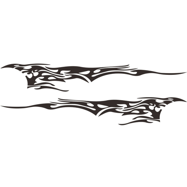 2 PCS/Set D-144 Fire Element Pattern Car Modified Decorative Sticker, D-144